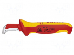 Knife | for electricians | semicircular | Tool length: 180mm | 1kVAC