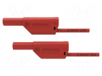 Test lead | 32A | banana plug 4mm,both sides | Urated: 1kV | Len: 2m