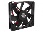 Fan: DC | axial | 12VDC | 120x120x25mm | 98m3/h | 26.5dBA | ball | 1600rpm