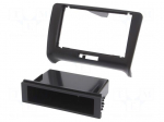 Radio frame | Audi | 2 DIN | black