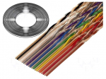 Wire: ribbon | 26x28AWG | 1.27mm | stranded | Cu | unshielded | PVC | 50V