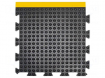 Anti fatigue mat | Width: 0.5m | L: 0.5m | rubber | black | Thk: 13.5mm
