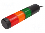 Signalling column | red/orange/green | LED | 24VDC | 24VAC | IP65
