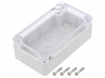 Enclosure: multipurpose | X: 65mm | Y: 115mm | Z: 40mm | polycarbonate