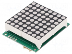 Display: LED | matrix | 8x8 | red | 6600ucd | 46.9x37.9x14.75mm | 2&divide;2.6V