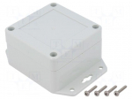 Enclosure: multipurpose | X: 75mm | Y: 75mm | Z: 45mm | ZP | polycarbonate