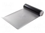 Mat: bench | ESD | grey | L: 10m | Width: 0.8m | Thick: 2mm | rubber | 130&deg;C