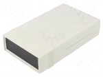 Enclosure: with panel | 1598 | X: 94mm | Y: 157mm | Z: 36mm | ABS | grey
