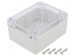 Enclosure: multipurpose | X: 90mm | Y: 115mm | Z: 55mm | polycarbonate
