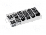 Set of heat shrink sleeves | black | 127pcs.