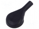 Heat shrink boot | glueless,angular | 7.6mm | black | -75&divide;150&deg;C