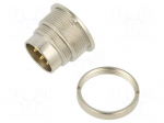 Connector: M16 | socket | male | PIN: 5 | 6A | 150V | soldering | straight