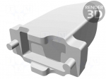 Enclosure for connectors: D-Sub | straight | shielded | UNC 4-40