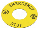Warning plate | 16mm | Harmony XB6