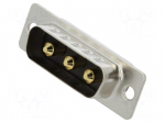 Connector: Special D-Sub | PIN: 3 | plug | male | on PCBs | THT | MHCD