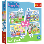 Žaidimų zona | PC | Konsolės | Priedai // Edukaciniai žaislai | Interaktyvūs | Kūrybi&scaron;ki | Meni&scaron;ki // Puzzle - 4w1 (12,15, 20, 24) - Wspomnienia z wakacji - Świnka Peppa - Trefl 34359