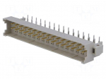 Connector: DIN 41612 | socket | male | PIN: 32 | angled 90&deg; | 6A | THT | b+z