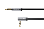 Garso sistemos ir priedai // Garso kabeliai su jungtimis // Kabel wtyk kątowy - wtyk prosty  jack 3.5  stereo 1.0m Kruger&Matz