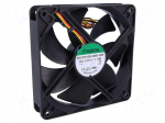 Fan: DC | axial | 12VDC | 120x120x25mm | 127.5m3/h | 34dBA | ball | 24AWG