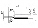 Tip | hoof | 2mm | for  soldering iron,for soldering station