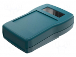 Enclosure: for display | X: 80mm | Y: 125mm | Z: 36.7mm | ABS | ocean blue