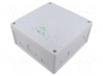 Enclosure: junction box | X: 182mm | Y: 182mm | Z: 90mm | IP55,IP66 | grey