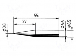 Tip | conical | 0.8mm | for  soldering iron,for soldering station