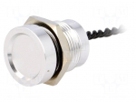 Switch: piezoelectric | Pos: 2 | SPST-NO | 0.2A/24VAC | 0.2A/24VDC