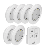 Naujos prekės // Zestaw 6 lamp LED sterowane pilotem MCE165