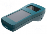 Enclosure: for display | X: 84mm | Y: 180mm | Z: 53.5mm | ABS | ocean blue