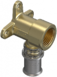 Wall flange elbow 16x1/2" F metal, M5, Wavin