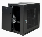 6U 19'' Pakabinama spinta/ 600 x 600 x 368mm/ Juoda/ Nesumontuota
