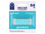 Pendrive | USB 3.2 Gen 1 | 64GB | R: 60MB/s | W: 20MB/s | mint | USB A