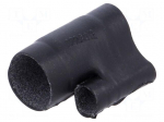 Cable breakout | glued | 13.2/6.6mm | black | elastomer crosslinked