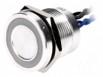Switch: piezoelectric | Pos: 2 | SPST-NO | 0.2A/24VAC | 0.2A/24VDC
