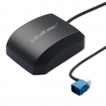 Qoltec Mobile GPS GLONASS antenna with magnetic base | omnidirectional | 28dBi | FAKRA
