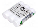 Re-battery: Ni-MH | AA | 3.6V | 1700mAh | soldering lugs | 42x14x50mm