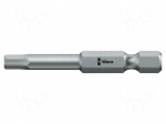 Screwdriver bit | Hex Plus key | HEX 7/64" | Socket size-inch: 1/4"