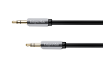 Koaksialinių kabelių sistemos // HDMI, DVI, AUDIO jungiamieji laidai ir priedai // Kabel stereo jack 3.5  wtyk - wtyk  1.5m Kruger&Matz  kabel sprężynka