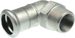 Press male Elbow,KAN-therm Inox 15x&frac12;"