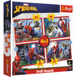 Žaidimų zona | PC | Konsolės | Priedai // Edukaciniai žaislai | Interaktyvūs | Kūrybi&scaron;ki | Meni&scaron;ki // Puzzle - 4w1 (35, 48, 54, 70) - Bohaterski Spider-Man - Trefl 34384