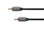 Koaksialinių kabelių sistemos // HDMI, DVI, AUDIO jungiamieji laidai ir priedai // Kabel 1RCA-1RCA 0.5m Kruger&Matz