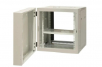 EMITERNET Split hanging cabinet 19" 12U, sheet metal/glass door, 600&times;550&times;635mm width/depth/height EM/AH6512