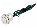 Switch: piezoelectric | Pos: 2 | SPST-NO | 0.2A/24VAC | 0.2A/24VDC