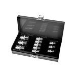 НОВИНКА! Инструменты и электроинструменты Kraftdele // Rankiniai įrankiai ir rankinių įrankių komplektai // Zest.11 szt nasadek cv z gn.torx:1/2-3/8-1/4'',e4-20 proline