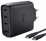 Charger Trust Maxo 65W 4-port GaN Black