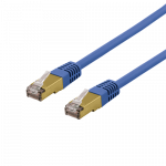 DELTACO S / FTP Cat6a pleistras, delta cert, LSZH, 2m, mėlynas