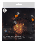 Kabelis DELTACO GAMING Cat6a, U/UTP, 500MHz, 2m, juodas / GAM-036