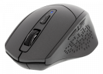 Tyli Bluetooth pelė DELTACO 800-1600 DPI, 4 mygtukai, pilka / MS-901