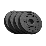 Sporto ir aktyvaus poilsio // Sporto prekės ir įranga // Obciążenie bitumiczne zestaw 4x1.25kg, otw&oacute;r 31mm, REBEL ACTIVE